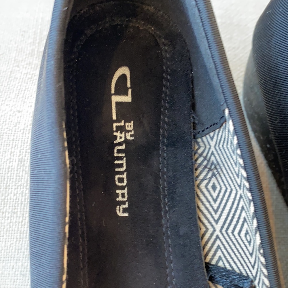 Chinese Laundry Bail 1.5" Wedge Black Slip On Flats Ballerina 8.5M - Picture 8 of 13